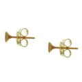 X STUD DISH EARRINGS (12 PAIR)