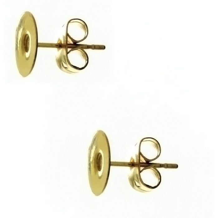 X STUD FLAT 4 MM EARRINGS (12 PAIR)