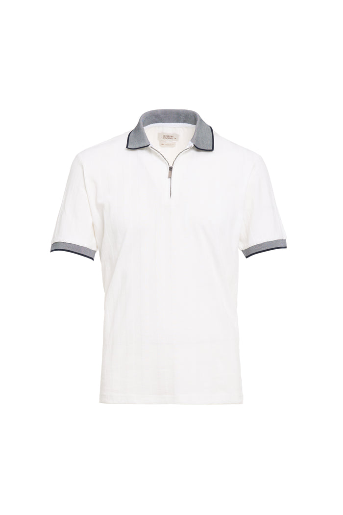 Yacht Stretch Zip Polo