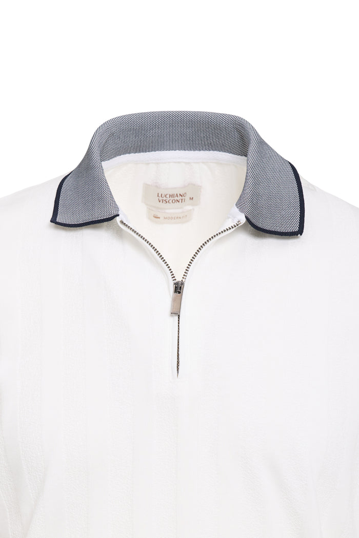 Yacht Stretch Zip Polo
