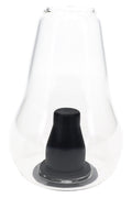 Clear Zenco Duo glass with black silicone diffuser for compatible desktop vaporizer sessions